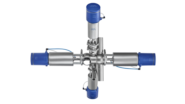 Aseptic mixproof valve